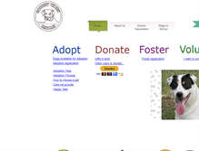 Tablet Screenshot of godbeycreekcaninerescue.org